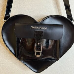 Dr. Martins heart shaped leather backpack/ crossbody